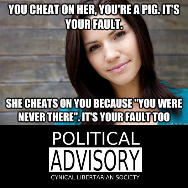 she cheats because you are a pig - cls